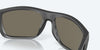 [Blue Mirror Polarized Glass Lenses, Matte Gray Frame]