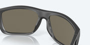 Blue Mirror Polarized Glass Lenses, Matte Gray Frame