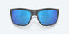 [Blue Mirror Polarized Glass Lenses, Matte Gray Frame]