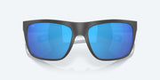 Blue Mirror Polarized Glass Lenses, Matte Gray Frame