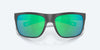 [Green Mirror Polarized Glass Lenses, Matte Gray Frame]