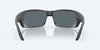 [Blue Mirror Polarized Polycarbonate Lenses, Matte Gray Frame]