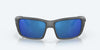 [Blue Mirror Polarized Polycarbonate Lenses, Matte Gray Frame]