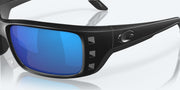 Blue Mirror Polarized Glass Lenses, Blackout Frame