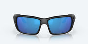 Blue Mirror Polarized Glass Lenses, Blackout Frame