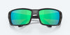 [Green Mirror Polarized Glass Lenses, Blackout Frame]