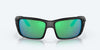 [Green Mirror Polarized Glass Lenses, Blackout Frame]