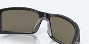 Blue Mirror Polarized Glass Lenses, Matte Black Frame