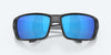 [Blue Mirror Polarized Glass Lenses, Matte Black Frame]