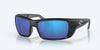 [Blue Mirror Polarized Glass Lenses, Matte Black Frame]