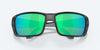 [Green Mirror Polarized Glass Lenses, Matte Black Frame]