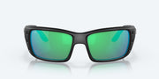 Green Mirror Polarized Glass Lenses, Matte Black Frame