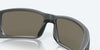 [Blue Mirror Polarized Glass Lenses, Matte Gray Frame]