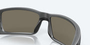 Blue Mirror Polarized Glass Lenses, Matte Gray Frame