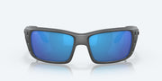 Blue Mirror Polarized Glass Lenses, Matte Gray Frame