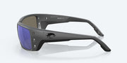 Blue Mirror Polarized Glass Lenses, Matte Gray Frame