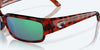 [Green Mirror Polarized Glass Lenses, Tortoise Frame]