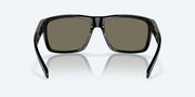 Blue Mirror Polarized Glass Lenses, Shiny Black Frame