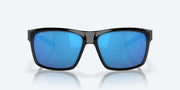 Blue Mirror Polarized Glass Lenses, Shiny Black Frame