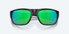 [Green Mirror Polarized Polycarbonate Lenses, Matte Black Frame]