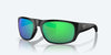 [Green Mirror Polarized Polycarbonate Lenses, Matte Black Frame]