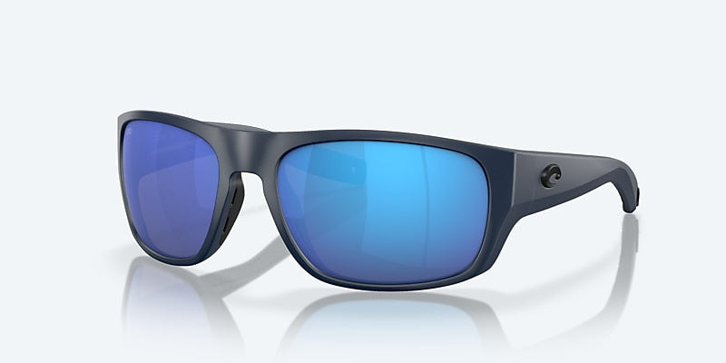 [Blue Mirror Polarized Glass Lenses, Midnight Blue Frame]