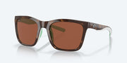 Copper Polarized Polycarbonate Lenses, Shiny Tortoise/White/Seafoam Crystal Frame