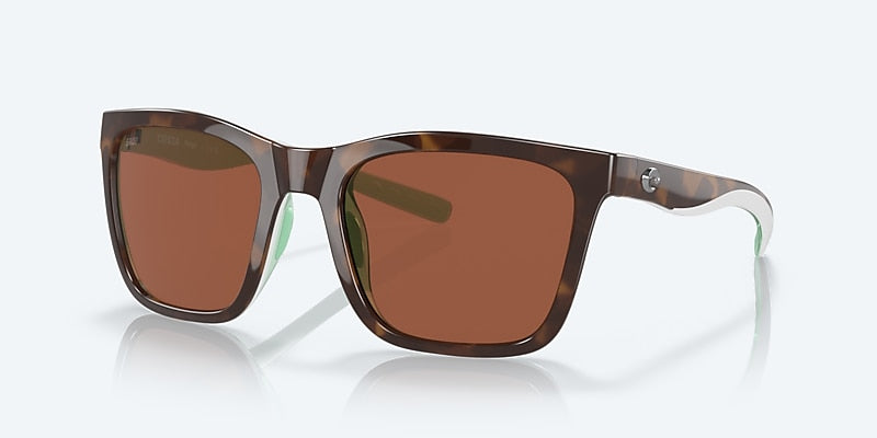 [Copper Polarized Polycarbonate Lenses, Shiny Tortoise/White/Seafoam Crystal Frame]