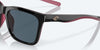 [Gray Polarized Polycarbonate Lenses, Shiny Black/Crystal/Fuchsia Frame]