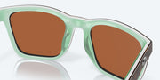 Green Mirror Polarized Polycarbonate Lenses, Shiny Tortoise/White/Seafoam Crystal Frame