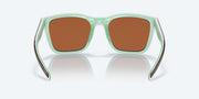 Green Mirror Polarized Polycarbonate Lenses, Shiny Tortoise/White/Seafoam Crystal Frame