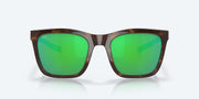 Green Mirror Polarized Polycarbonate Lenses, Shiny Tortoise/White/Seafoam Crystal Frame