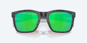 Green Mirror Polarized Polycarbonate Lenses, Matte Gray Tortoise Frame