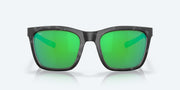 Green Mirror Polarized Polycarbonate Lenses, Matte Gray Tortoise Frame