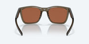 Copper Silver Mirror Polarized Polycarbonate Lenses, Shiny Taupe Crystal Frame