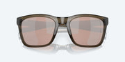 Copper Silver Mirror Polarized Polycarbonate Lenses, Shiny Taupe Crystal Frame