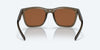 [Copper Silver Mirror Polarized Glass Lenses, Shiny Taupe Crystal Frame]