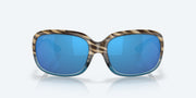 Blue Mirror Polarized Glass Lenses, Shiny Wahoo Frame