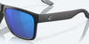 [Blue Mirror Polarized Glass Lenses, Matte Black Frame]