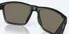 [Blue Mirror Polarized Glass Lenses, Matte Black Frame]