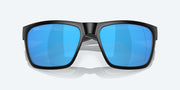 Blue Mirror Polarized Glass Lenses, Matte Black Frame