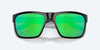 [Green Mirror Polarized Polycarbonate Lenses, Matte Black Frame]