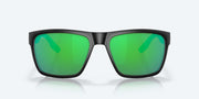 Green Mirror Polarized Polycarbonate Lenses, Matte Black Frame