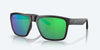 [Green Mirror Polarized Polycarbonate Lenses, Matte Black Frame]