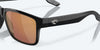 [Gold Mirror Polarized Glass Lenses, Black Frame]