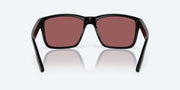 Gold Mirror Polarized Glass Lenses, Black Frame