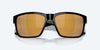 [Gold Mirror Polarized Glass Lenses, Black Frame]