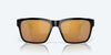 [Gold Mirror Polarized Glass Lenses, Black Frame]