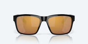 Gold Mirror Polarized Glass Lenses, Black Frame