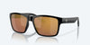 [Gold Mirror Polarized Glass Lenses, Black Frame]